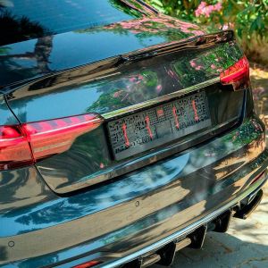 Oneway Egyirányú csomagtartó légterelő Audi A4 (B9) Sedan Facelift 2019-2024 modellhez - Fényes fekete Ready-made rear spoilers