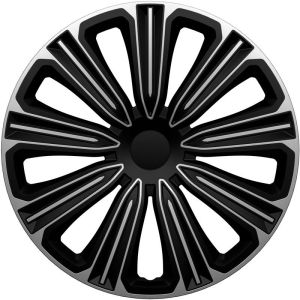 J-tec J-Tec 4 db kerékvédő készlet Rosso 14 colos ezüst/fekete Wheel Covers 14 inch