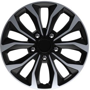 AutoStyle AutoStyle készlet 4 db Hornet Pro 16 hüvelykes ezüst/fekete kerékburkolattal Wheel Covers 16 inch