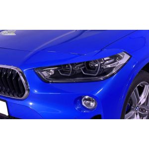 Rdx RDX Fényszóró légterelő BMW X2 F39 2017-2023 (ABS) számára Headlight styling