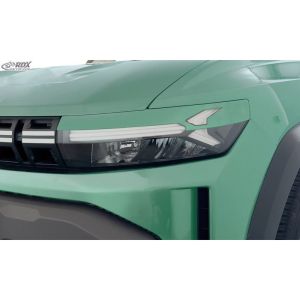 Rdx RDX fényszóró légterelő Dacia Duster III és Dacia Bigster 2024- (ABS) számára Headlight styling