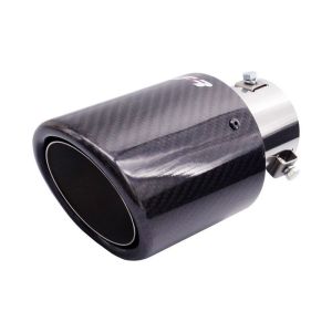 Simoni Racing Simoni Racing kipufogóvég kerek/ferde fényes szén+inox - 102xL180mm - Beépítés 38-63mm SS with clamp